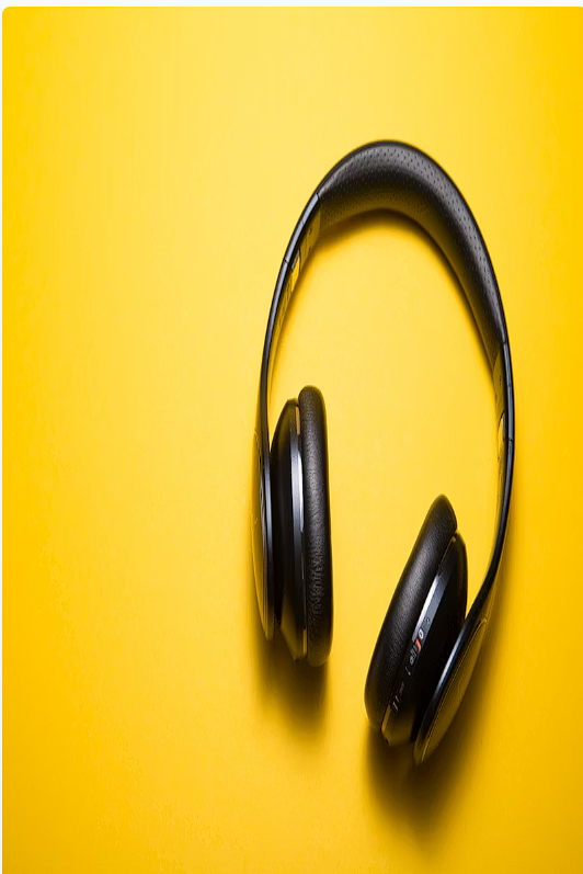 Black over-ear wireless headphones