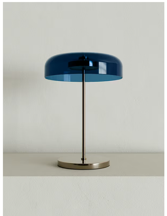 Modern desk lamp on a home office desk