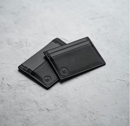 Brown leather bifold wallet